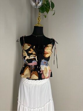 Floral Tie Top by Habit